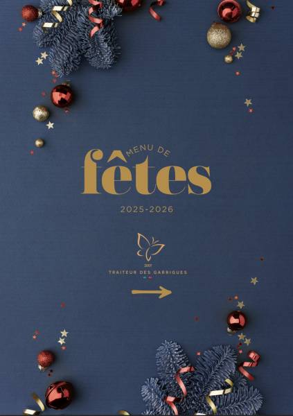 Menu de fêtes en livraison 